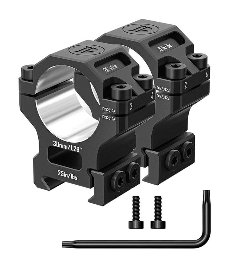 Кольца Discovery Scope Mount 6061 (30 мм) Medium на Picatinny. ВН - 17 мм Фото 2